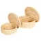 Household Essentials Natural Handwoven Corn Leaf Nestable Basket Set with Lids